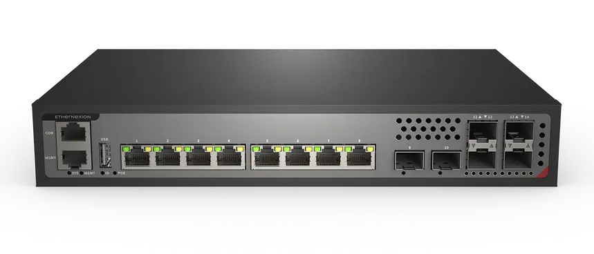 S3708GP-2X-SI, 8x1GBase-T(PoE+30W),2x10GSFP+, Support, L3 Management Switch