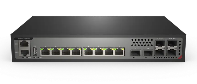 S3708GP-2X-SI, 8x1GBase-T(PoE+30W),2x10GSFP+, Support, L3 Management Switch product image