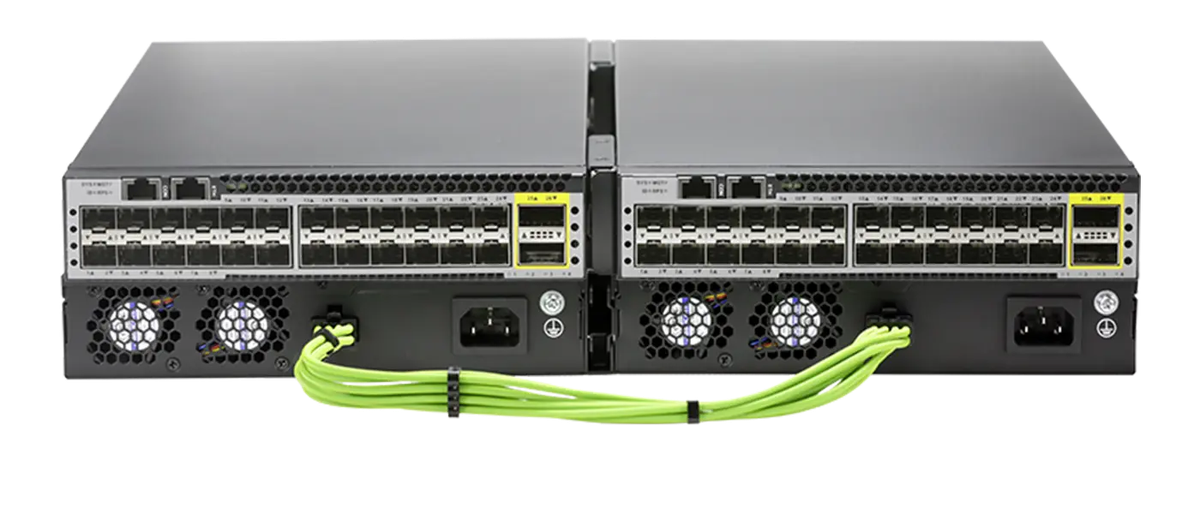 S5424XH-2C-SI, Halfsize switch with24x10GSFP+,2x100GQSFP28, L3 Management Fiber Switch