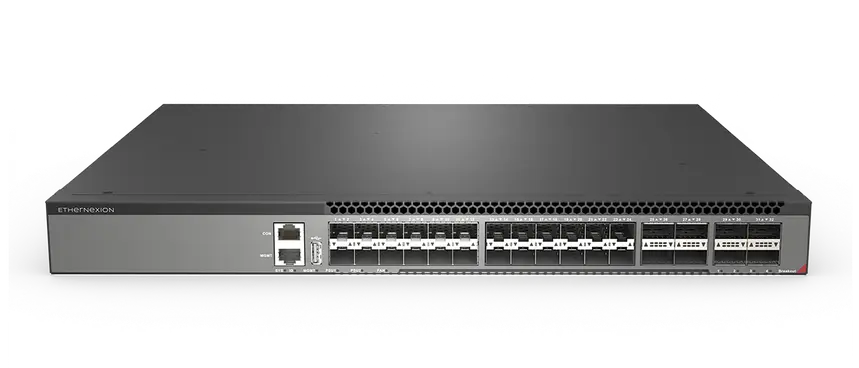 S7124X-8C-SI, 24x10GSFP+,8x100GQSFP28, L3 Management Fiber Switch